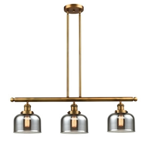 Innovations 3 Light Large Bell Island Light in Brushed Brass 213-Bb-g73 - All