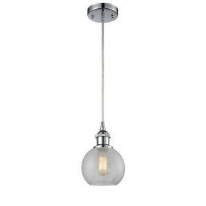 Innovations 1 Light Athens Mini Pendant in Polished Chrome 516-1P-pc-g125 - All