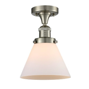 Innovations 1 Light Large Cone Semi-Flush Mount in Brushed Satin Nickel 517-1Ch-sn-g41 - All