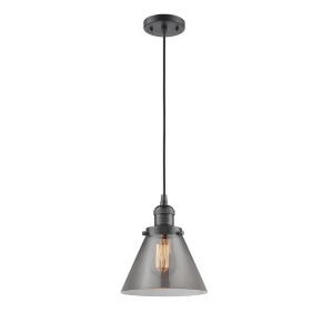 Innovations 1 Light Large Cone Mini Pendant in Oiled Rubbed Bronze 201C-ob-g43 - All