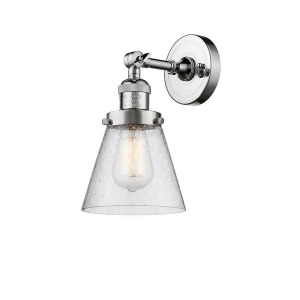 Innovations 1 Light Small Cone Sconce in Polished Chrome 203-Pc-g64 - All
