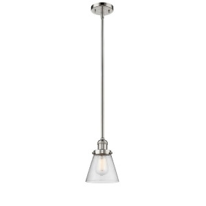 Innovations 1 Light Small Cone Mini Pendant in Polished Nickel 201S-pn-g64 - All