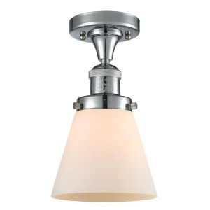 Innovations 1 Light Small Cone Semi-Flush Mount in Polished Chrome 517-1Ch-pc-g61 - All