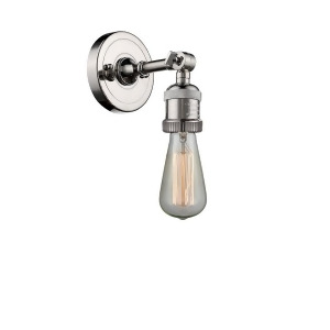 Innovations 1 Light Bare Bulb Sconce in Polished Nickel 202-Pn - All