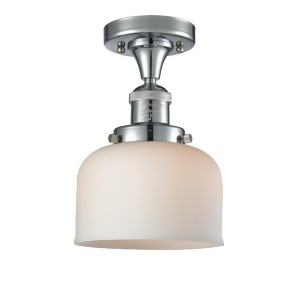 Innovations 1 Light Large Bell Semi-Flush Mount in Polished Chrome 517-1Ch-pc-g71 - All