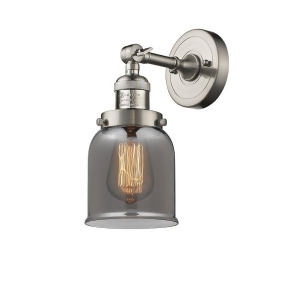Innovations 1 Light Small Bell Sconce in Brushed Satin Nickel 203-Sn-g53 - All