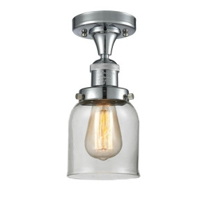 Innovations 1 Light Small Bell Semi-Flush Mount in Polished Chrome 517-1Ch-pc-g52 - All