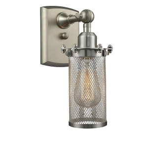 Innovations 1 Light Bleecker Sconce in Brushed Satin Nickel 516-1W-sn-220 - All