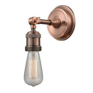 Innovations 1 Light Bare Bulb Sconce in Antique Copper 202Bp-ac - All