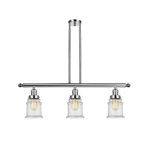 Innovations 3 Light Canton Island Light in Polished Nickel 213-Pn-g184 - All