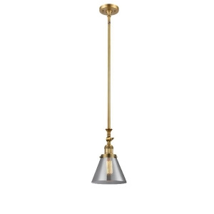 Innovations 1 Light Large Cone Mini Pendant in Brushed Brass 206-Bb-g43 - All