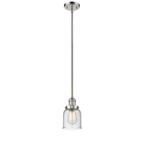 Innovations 1 Light Small Bell Mini Pendant in Polished Nickel 201S-pn-g54 - All