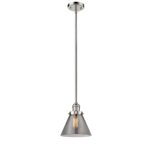 Innovations 1 Light Large Cone Mini Pendant in Polished Nickel 201S-pn-g43 - All