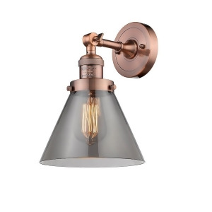 Innovations 1 Light Large Cone Sconce in Antique Copper 203-Ac-g43 - All