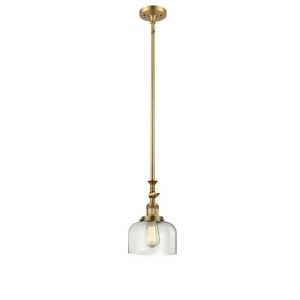 Innovations 1 Light Large Bell Mini Pendant in Brushed Brass 206-Bb-g72 - All