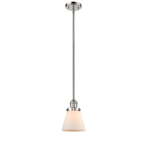 Innovations 1 Light Small Cone Mini Pendant in Polished Nickel 201S-pn-g61 - All
