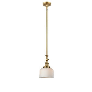 Innovations 1 Light Large Bell Mini Pendant in Brushed Brass 206-Bb-g71 - All