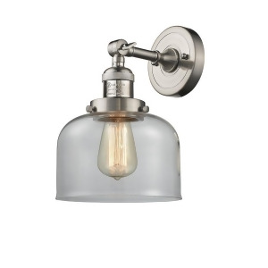 Innovations 1 Light Large Bell Sconce in Brushed Satin Nickel 203-Sn-g72 - All