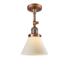 Innovations 1 Light Large Cone Semi-Flush Mount in Antique Copper 201F-ac-g41 - All