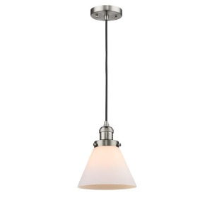Innovations 1 Light Large Cone Mini Pendant in Brushed Satin Nickel 201C-sn-g41 - All