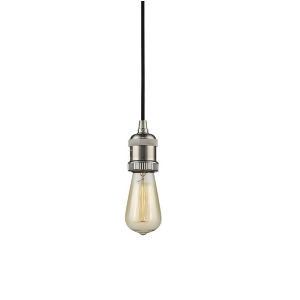 Innovations 1 Light Bare Bulb Mini Pendant in Brushed Satin Nickel 199-Sn - All