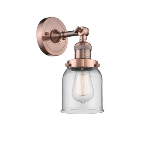 Innovations 1 Light Small Bell Sconce in Antique Copper 203-Ac-g52 - All