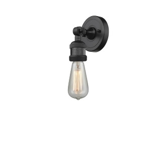 Innovations 1 Light Bare Bulb Sconce in Matte Black 202-Bk-ada - All
