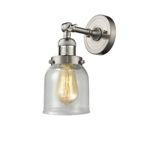 Innovations 1 Light Small Bell Sconce in Brushed Satin Nickel 203-Sn-g54 - All