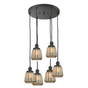 Innovations 6 Light Chatham Multi-Pendant in Oiled Rubbed Bronze 212-6-Ob-g146 - All