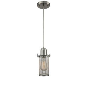 Innovations 1 Light Quincy Hall Mini Pendant in Brushed Satin Nickel 219-Sn - All