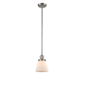 Innovations 1 Light Small Cone Mini Pendant in Brushed Satin Nickel 201S-sn-g61 - All
