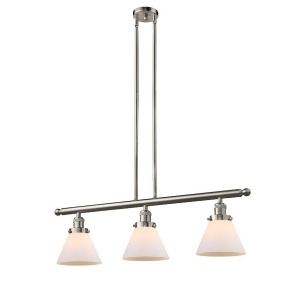 Innovations 3 Light Large Cone Island Light in Brushed Satin Nickel 213-Sn-g41 - All