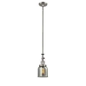 Innovations 1 Light Small Bell Mini Pendant in Brushed Satin Nickel 206-Sn-g53 - All