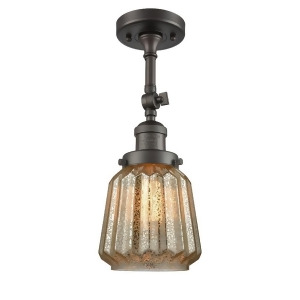 Innovations 1 Light Chatham Semi-Flush Mount in Oiled Rubbed Bronze 201F-ob-g146 - All