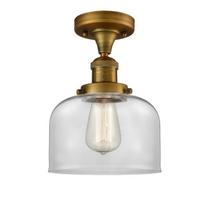 Innovations 1 Light Large Bell Semi-Flush Mount in Brushed Brass 517-1Ch-bb-g72 - All