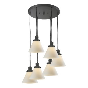 Innovations 6 Light Large Cone Multi-Pendant in Oiled Rubbed Bronze 212-6-Ob-g41 - All
