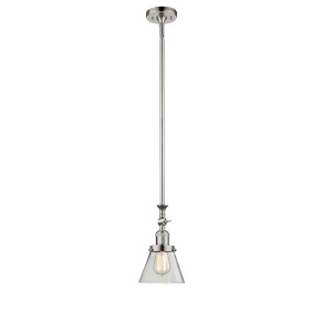 Innovations 1 Light Small Cone Mini Pendant in Polished Nickel 206-Pn-g62 - All