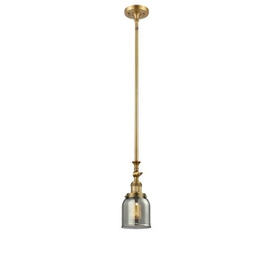 Innovations 1 Light Small Bell Mini Pendant in Brushed Brass 206-Bb-g53 - All