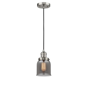 Innovations 1 Light Small Bell Mini Pendant in Brushed Satin Nickel 201C-sn-g53 - All