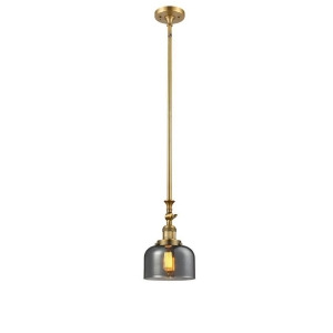 Innovations 1 Light Large Bell Mini Pendant in Brushed Brass 206-Bb-g73 - All