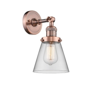 Innovations 1 Light Small Cone Sconce in Antique Copper 203-Ac-g62 - All