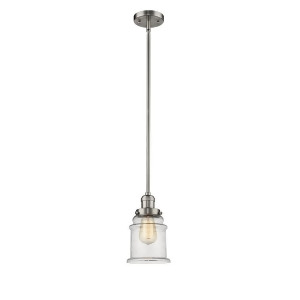 Innovations 1 Light Canton Mini Pendant in Brushed Satin Nickel 201S-sn-g184 - All