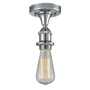 Innovations 1 Light Bare Bulb Semi-Flush Mount in Polished Chrome 516-1C-pc - All