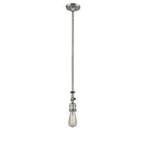 Innovations 1 Light Bare Bulb Mini Pendant in Brushed Satin Nickel 206-Sn - All