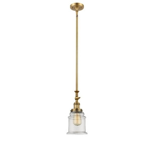Innovations 1 Light Canton Mini Pendant in Brushed Brass 206-Bb-g182 - All