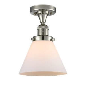 Innovations 1 Light Large Cone Semi-Flush Mount in Polished Nickel 517-1Ch-pn-g41 - All