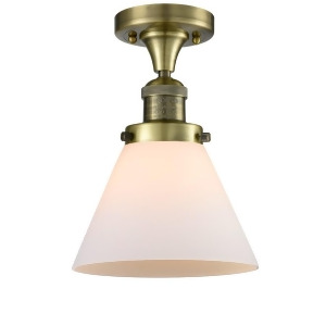Innovations 1 Light Large Cone Flush Mount in Antique Brass 517-1Ch-ab-g41 - All