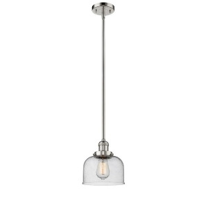 Innovations 1 Light Large Bell Mini Pendant in Polished Nickel 201S-pn-g74 - All