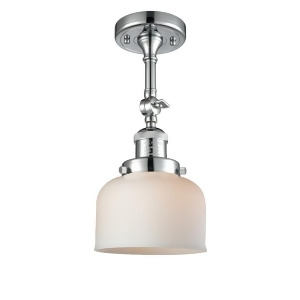Innovations 1 Light Large Bell Semi-Flush Mount in Polished Chrome 201F-pc-g71 - All