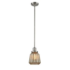 Innovations 1 Light Chatham Mini Pendant in Brushed Satin Nickel 201S-sn-g146 - All